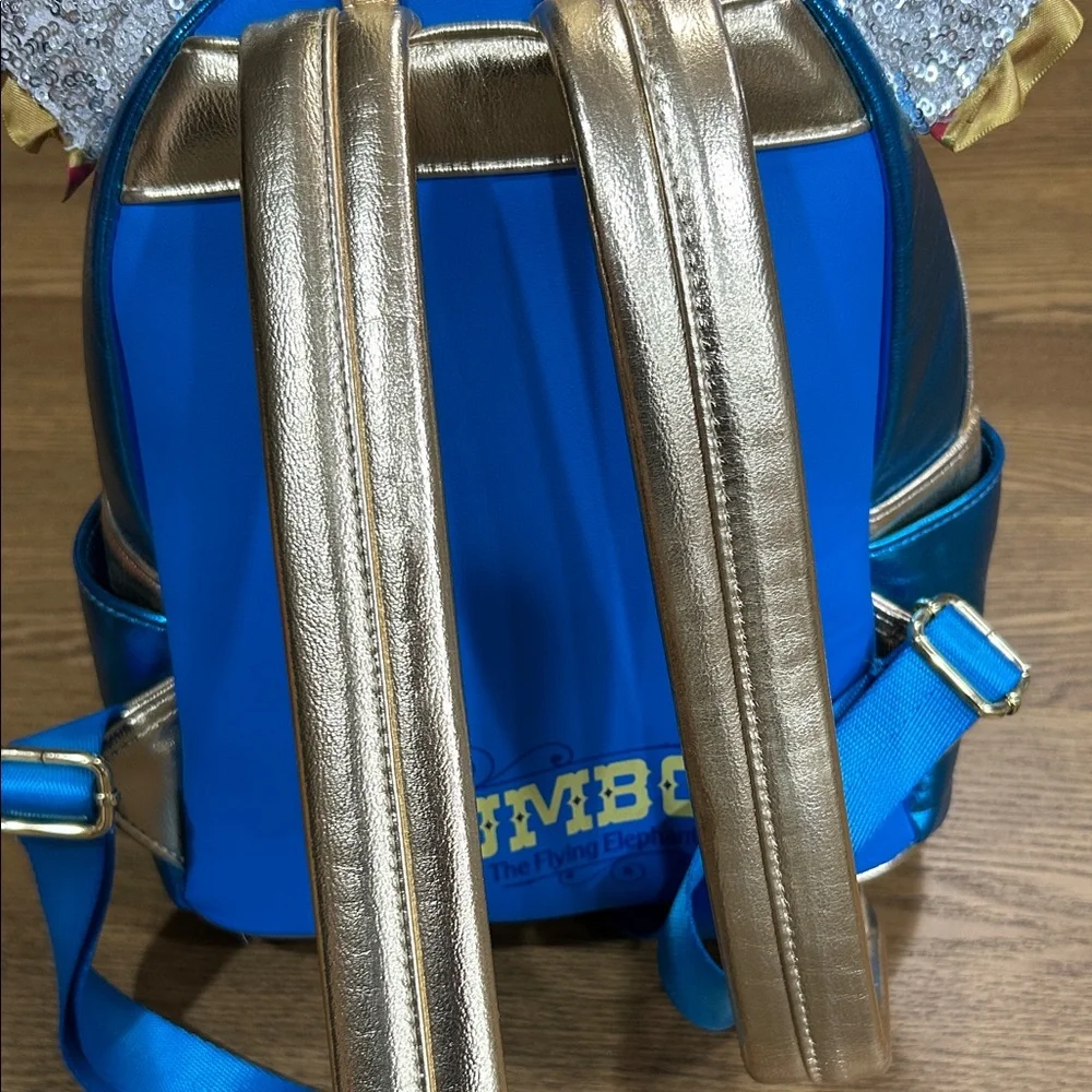 Loungefly Blue and Red Kids‎ Backpack with Gold and Silver Accents